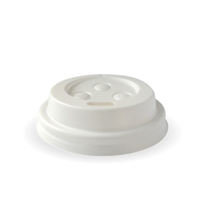 BioPak Lids For 90mm Hot Cups (50 Per/ Sleeve) x20
