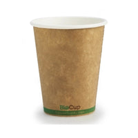 BioPak Green Craft Stripe Bio Cups (8oz/ 280ml) (50 Per/ Sleeve)