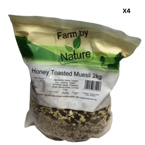 Farm by Nature Honey Toasted Muesli 2kg x4
